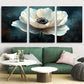 3pcs Black White Flower Neutral Tones Metal Print Ready to Hang Art