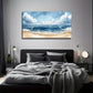 Beach Sunset Modern Wall Art Canvas Office Home Room Framed 80x45cm