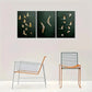 3pcs Flying Birds Painting Set of 3 Panels" Metal Print Ready to Hang Art