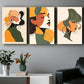 3pcs Beautiful Women Simple Line Style Metal Print Ready to Hang Art