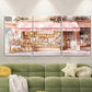 3pcs French Bakery Print French Patisserie Metal Print Ready to Hang Art