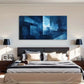 Abstract Geometric Texture Tocne Wall Art Canvas Office Home Room Framed 120x60cm