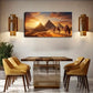 Egyptian Pyramids And Camels Wall Art Canvas Office Home Room Framed 120x60cm
