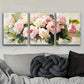 3pcs Rose Oil Painting Beauty Light Perfect Wall Art Set Canvas Framed 40x60cm - High Quality Print 100% Australian Made Wall Canvas Ready to Hang