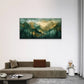 Mountains Trees Forest Wall Art Canvas Office Home Room Framed 80x45cm