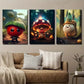 3pcs Funny Tomato Mushroom Onion Cartoon Metal Print Ready to Hang Art