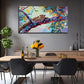 Leopard On A Tree Wall Art Canvas Office Home Room Framed 80x45cm