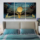 3pcs natural flower and plant farmhouse  Metal Print Ready to Hang Art