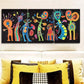 3pcs Surreal Character Graffiti  Metal Print Ready to Hang Art