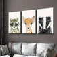 3pcs Baby Raccoon Cute Deer and Badger Wall Art Set Canvas Framed 40x60cm - High Quality Print 100% Australian Made Wall Canvas Ready to Hang