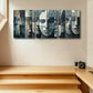 3pcs Many Faces Abstract Design Metal Print Ready to Hang Art