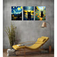 3pcs  Cat Murals, Retro Gallery  Metal Print Ready to Hang Art
