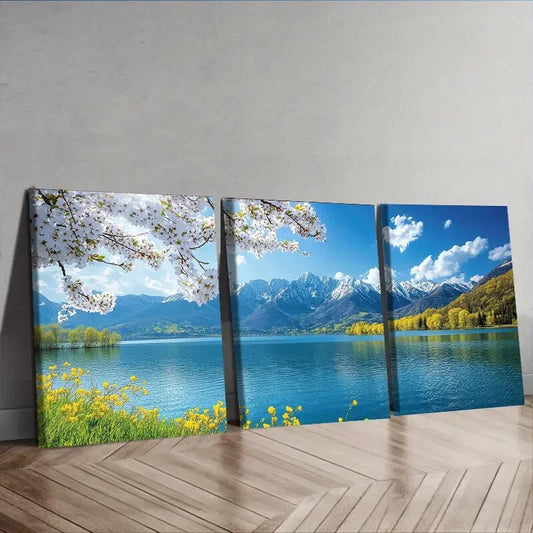 3pcs  Lijiang, Yunnan, Luxurious, Wall Art Set Canvas Framed 40x60cm - High Quality Print 100% Australian Made Wall Canvas Ready to Hang