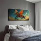 Mythical Unicorn Butterfly Wall Art Canvas Office Home Room Framed 120x60cm