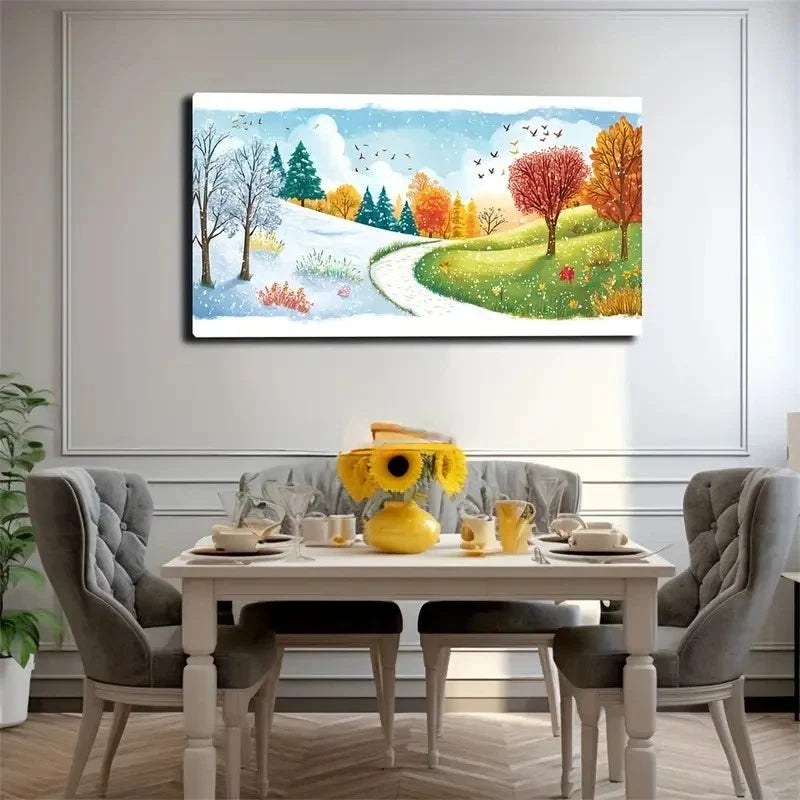 Modern Bohemian Nature Wall Art Canvas Office Home Room Framed 120x60cm