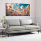 Bohemian Modern Pink Floral Wall Art canvas office home room framed 120x60cm
