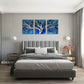 3pcs Blue Tree White Branches Canvas Framed 40x60cm - High Quality Print 100% Australian Made Wall Canvas Ready to Hang