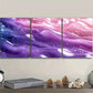 3pcs Purple and Light Blue Abstract Design Wall Art Set Canvas Framed 40x60cm - High Quality Print 100% Australian Made Wall Canvas Ready to Hang