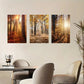 3pcs Forest Trees Atmosphere Metal Print Ready to Hang Art