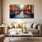 Deco Warm Sunset Sky Modern Wall Art Canvas Office Home Room Framed 120x60cm