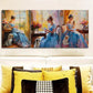3pcs Afternoon time girl  Wall Art Set Canvas Framed 40x60cm - High Quality Print 100% Australian Made Wall Canvas Ready to Hang