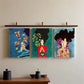 3pcs  Woman Abstract Printing, Flowers   Metal Print Ready to Hang Art