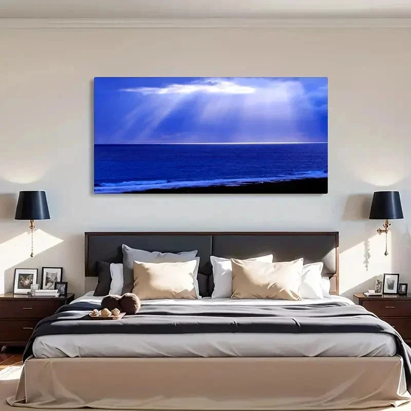 Orchid Island Sunrise Landscape Wall Art Canvas Office Home Room Framed 120x60cm
