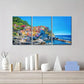 3pcs  Traditional Port Mediterranean Sea Cinque  Metal Print Ready to Hang Art