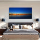 Sea Skyline Sunset Natural Wall Art Canvas Office Home Room Framed 120x60cm