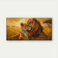 Lion & Lioness Savannah African Wall Art Canvas Office Home Room Framed 80x45cm
