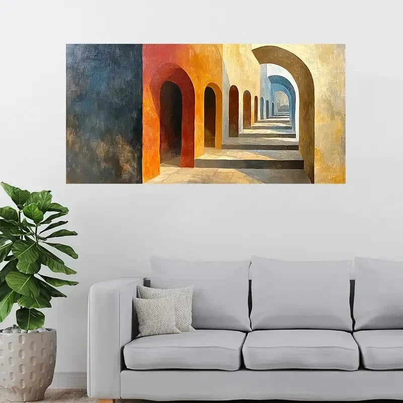 Retro Contemporary Fashion Wall Art Canvas Office Home Room Framed 120x60cm
