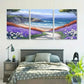 3pcs Blue Ocean & Daisy Wall Art Set Canvas Framed 40x60cm - High Quality Print 100% Australian Made Wall Canvas Ready to Hang