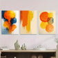 3pcs Modern Abstract Watercolor Metal Print Ready to Hang Art