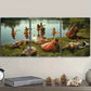 3pcs Concert by the lake Art Painting Metal Print Ready to Hang Art