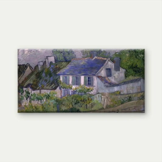 Countryside Cottage Landscape Wall Art Canvas Office Home Room Framed 80x45cm