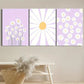 3pcs Vintage Abstract Style, Minimalism,  Metal Print Ready to Hang Art