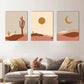 3pcs Art Abstract in Earthy Colors Metal Print Ready to Hang Art