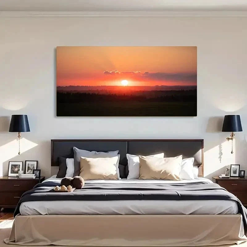 Modern Landscape Decor Wall Art Canvas Office Home Room Framed 120x60cm