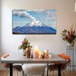 Snow-Capped Mountain & White Wall Art Canvas Office Home Room Framed 120x60cm