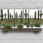 3pcs Oasis Cactus Flowers Nature Metal Print Ready to Hang Art