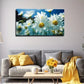 Blooming White Chrysanthemums Wall Art Canvas Office Home Room Framed 120x60cm