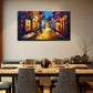 Night Light Illuminates Path Wall Art Canvas Office Home Room Framed 120x60cm