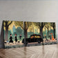 3pcs London taxi  Wall Art Set Canvas Framed 40x60cm - High Quality Print 100% Australian Made Wall Canvas Ready to Hang