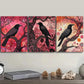 3pcs  The psychic crow Wall Art Set Canvas Framed 40x60cm - High Quality Print 100% Australian Made Wall Canvas Ready to Hang