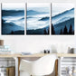 3pcs Featuring Artistic Misty Mountain Scenic  Wall Art Set Canvas Framed 40x60cm - High Quality Print 100% Australian Made Wall Canvas Ready to Hang