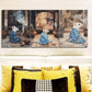 3pcs Robe mouse Wall Art Set Canvas Framed 40x60cm - High Quality Print 100% Australian Made Wall Canvas Ready to Hang