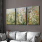 3pcs Vintage Spring Wildflower Field Wall Art Set Canvas Framed 40x60cm - High Quality Print 100% Australian Made Wall Canvas Ready to Hang