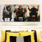 3pcs Eccentric & Surreal Decadent Man Paintings  Metal Print Ready to Hang Art
