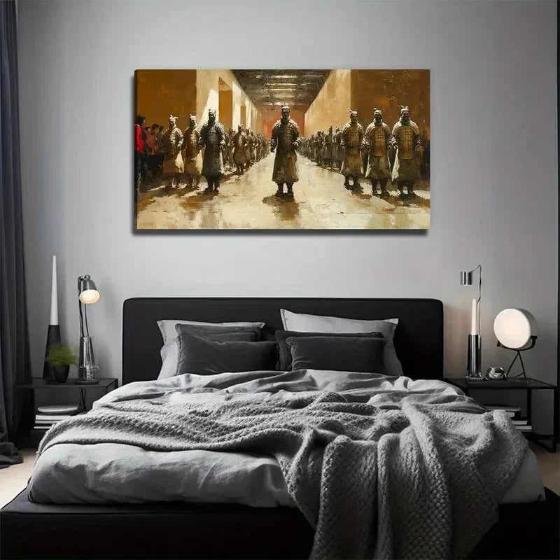 Visiting Terracotta Perfect Wall Art Canvas Office Home Room Framed 120x60cm