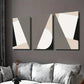 3pcs Abstract Geometric Modern Black Line Wall Art Set Canvas Framed 40x60cm - High Quality Print 100% Australian Made Wall Canvas Ready to Hang